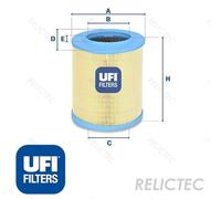 UFI Filters 27.606.00 Air Filter
