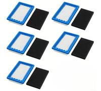 Air Filter And Pre-Filter Set For GXV140 HR215 HRM215, 5-Pack OEM Quality Engine Parts With Plastic Housing, Fits For Troy- CadMTD Mowers