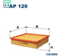 Filtron Air Filter AP 129 - Fits Opel/Vauxhall Omega B (Estate/Saloon), Cadillac Catera - 835607