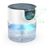 Air Filter Aroma Diffuser Ioniser with 30ml Essential Oils, Water Air Purifier & Colour Changing LED Light, Air Freshener Humidifier Aromatiser for Home & Bedroom