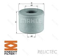 Genuine Mahle Engine Air Filter Insert - LX2607/2