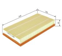 Bosch Car Air Filter S3642 - 1457433642
