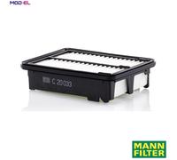 MANN C20033 Air Filter Insert 197mm Length 50mm Height Fits Honda HR-V Jazz