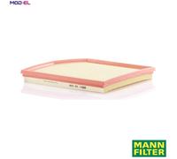 MANN-FILTER Air Filter C 29 028 – 32 mm height, 264×285 mm – for Cars & Transporters