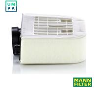 MANN-FILTER Air Filter Insert C 38 011 - 250mm L, 101mm H - Fits Audi Q7/Q8 & VW Touareg