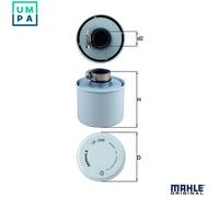 MAHLE LX 1245 Air filter