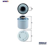 Mahle Air Filter LX1245 - Fits Breather Filter Compressor Volvo Trucks