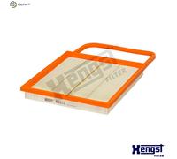 Hengst Air Filter Insert E487L - for VW, Skoda - Made in PL