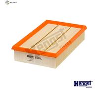 Hengst Air Filter E590L - Cartridge - Fits Ford Focus II, C-MAX; Volvo C30 S40 V50 - 2.0L