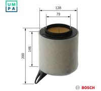 AIR FILTER F 026 400 018 FOR BMW N46B20CB/B/C/BD 2.0L 4cyl 3 E90