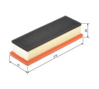 Bosch Car Air Filter S0036 - F026400036