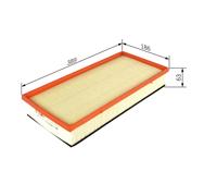 Bosch Car Air Filter S0182 - F026400182