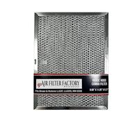 Air Filter Factory Replacement For Broan Nutone LL62F, LL6200, MM 6500 Range Hood Aluminum Grease Mesh Charcoal Carbon Combo Filter 8.5 x 11.25 x .375