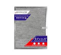 Air Filter Factory Replacement For Broan Nutone LL62F, LL6200, MM 6500 Range Hood Aluminum Grease Mesh Charcoal Carbon Combo Filter 8.5 x 11.25 x .375