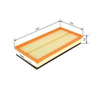 Bosch S3081 Car Air Filter - Replacement Filter