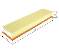 Air filter Filter Insert 1 457 433 626 BOSCH for MERCEDES-BENZ OPTARE