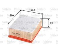 Air filter Filter Insert 585007 VALEO for PEUGEOT CITROËN