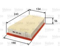 Air filter Filter Insert 585029 VALEO for RENAULT MEGANE II SCÉNIC II