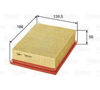 Air filter Filter Insert 585087 VALEO for SEAT VW