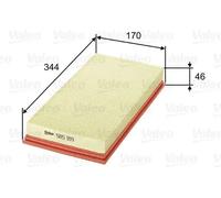 Air filter Filter Insert 585189 VALEO for MITSUBISHI VOLVO