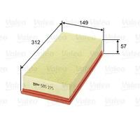 Air filter Filter Insert 585275 VALEO for FORD VOLVO