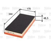 Air filter Filter Insert 585346 VALEO for JEEP VOLVO