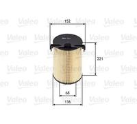 AIR FILTER FOR VW SKODA AUDI SEAT PASSAT 362 CAXA PASSAT VARIANT 365 CBZB VALEO