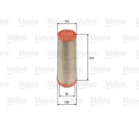 Air filter Filter Insert 585713 VALEO for IVECO DAILY II Platform/Chassis