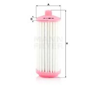 MANN Filter C11007 Air Filter 104mm Outer Diameter 272mm Height Fits Hyundai i10