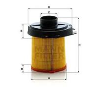 Air filter Filter Insert C 1468 MANN-FILTER for CITROËN PEUGEOT TALBOT
