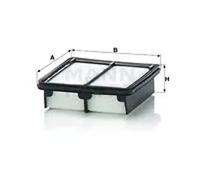 Air filter Filter Insert C 17 016 MANN-FILTER for HONDA JAZZ III INSIGHT