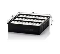 Air filter Filter Insert C 2136/1 MANN-FILTER for MITSUBISHI PROTON