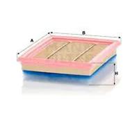 Mann Air Filter For Mini Mini 2001-2008 51x217x168mm High Quality NEW