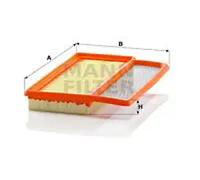 MANN C24006 Air Filter 239mm Length Fits Fiat 500 / 595 / 695 500C / 595C / 695C