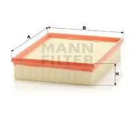 Air filter Filter Insert C 25 109 MANN-FILTER for RENAULT LAGUNA III