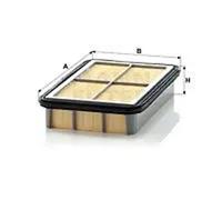 Air filter Filter Insert C 2568 MANN-FILTER for TOYOTA DAIHATSU
