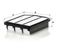 Air filter Filter Insert C 26 018 MANN-FILTER for KIA CARENS III MPV MAGENTIS II