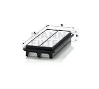 Air filter Filter Insert C 2617 MANN-FILTER for KIA PICANTO I