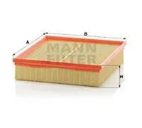 Mann Filter Air Filter Insert C 27 181 - Fits Opel Omega B / Omega B Estate - 58x246x262 mm