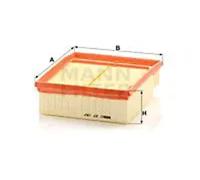 Air filter Filter Insert C 27 187 MANN-FILTER for AUDI A4 B6 A4 B6 Avant A4 B7