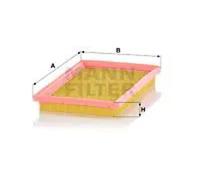 Air filter Filter Insert C 2742 MANN-FILTER for HYUNDAI AMICA / ATOZ