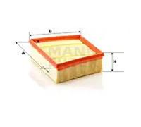 MANN C29006 Air Filter 179mm Length Fits Land Rover Discovery Sport Freelander 2