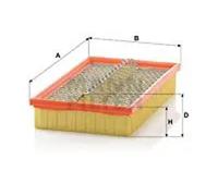 Air filter Filter Insert C 29 126/2 MANN-FILTER for MERCEDES-BENZ SSANGYONG