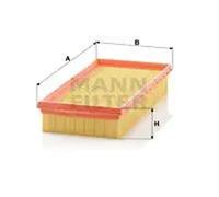 MANN-FILTER Air Filter C 3091 - for Cars & Transporters - 294 x 143 x 50 mm