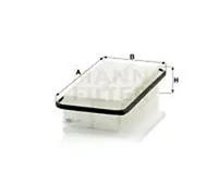 Air filter Filter Insert C 3127 MANN-FILTER for TOYOTA YARIS/VITZ