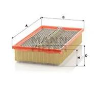 Air Filter for MERCEDES-BENZ,PUCH E-CLASS,W210,OM 604.912 MANN-FILTER C 34 175/1