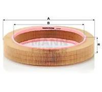 Air filter Filter Insert C 37 107 MANN-FILTER for MERCEDES-BENZ 190 123 Saloon