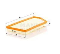 Air filter MANN-FILTER C 45 004 for MERCEDES-BENZ GLC (X253) 2.0 2019-2022