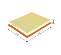 Air filter Filter Insert F 026 400 014 BOSCH for RENAULT OPEL NISSAN