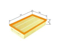 Air filter Filter Insert F 026 400 033 BOSCH for NISSAN NAVARA NP300